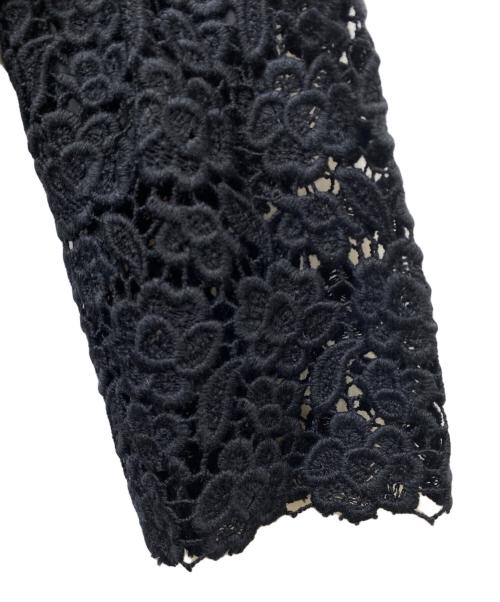 mikako nakamura（ミカコ ナカムラ）mikako nakamura (ミカコ ナカムラ) クロシェ総レースワンピース ブラック サイズ:36の古着・服飾アイテム