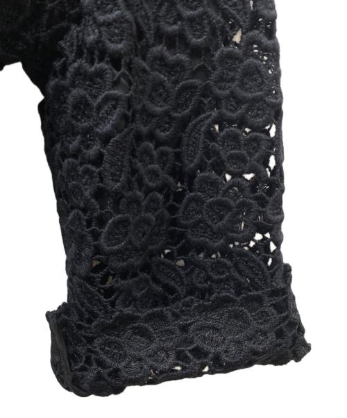 mikako nakamura（ミカコ ナカムラ）mikako nakamura (ミカコ ナカムラ) クロシェ総レースワンピース ブラック サイズ:36の古着・服飾アイテム