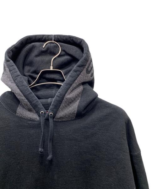 SUPREME（シュプリーム）Supreme (シュプリーム) 24SS Jacquard Stripe Hooded Sweatshirt パーカー ブラック サイズ:Ｌの古着・服飾アイテム
