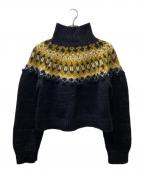 PUR 池田泉ピュール）の古着「HAND KNIT」｜ブラック