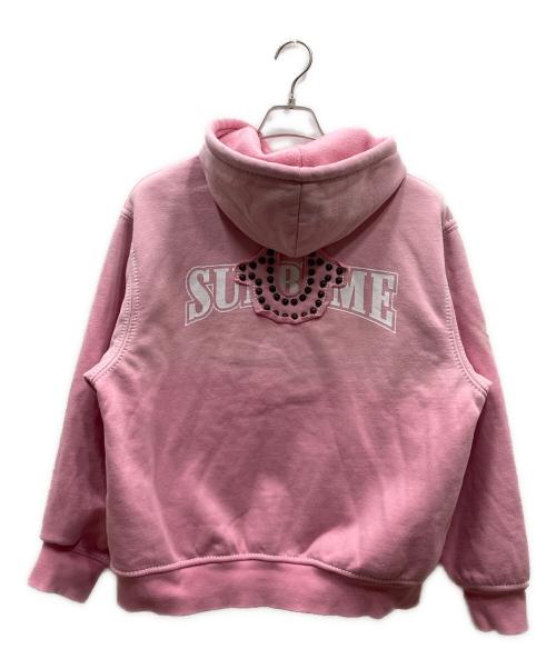 TRUE RELIGION（トゥルー レリジョン）TRUE RELIGION (トゥルー レリジョン) SUPREME (シュプリーム) True Religion Zip Up Hooded Sweatshirt (FW25) コラボジップパーカー ピンク サイズ:Sの古着・服飾アイテム