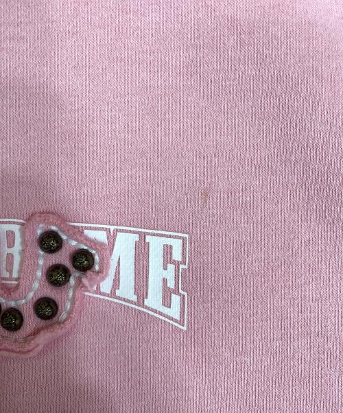 TRUE RELIGION（トゥルー レリジョン）TRUE RELIGION (トゥルー レリジョン) SUPREME (シュプリーム) True Religion Zip Up Hooded Sweatshirt (FW25) コラボジップパーカー ピンク サイズ:Sの古着・服飾アイテム