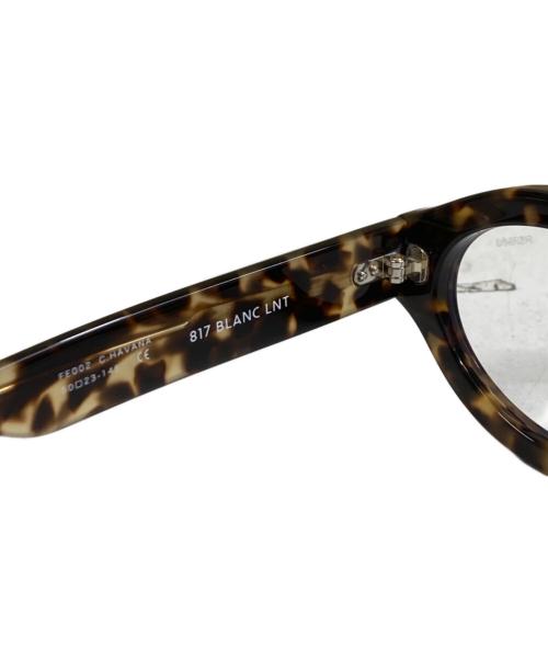 BLANC（ブラン）BLANC (ブラン) FETICO (フェティコ) OVAL TV-CUT Sunglasses RX Habana 2025ss 眼鏡 ブラウン サイズ:50□23-145の古着・服飾アイテム