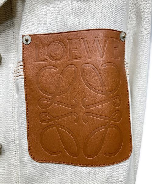LOEWE（ロエベ）LOEWE (ロエベ) コットン×リネン デニムジャケット ベージュ サイズ:SIZE 36の古着・服飾アイテム