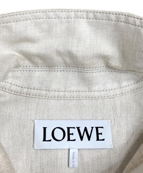 LOEWE（ロエベ）LOEWE (ロエベ) コットン×リネン デニムジャケット ベージュ サイズ:SIZE 36の古着・服飾アイテム