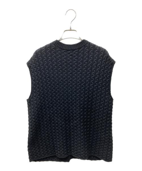 LOEWE（ロエベ）LOEWE (ロエベ) アナグラムニットベスト ブラック サイズ:XSの古着・服飾アイテム