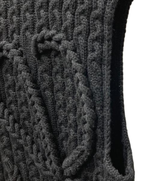 LOEWE（ロエベ）LOEWE (ロエベ) アナグラムニットベスト ブラック サイズ:XSの古着・服飾アイテム