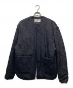 TODAYFULトゥデイフル）の古着「Jacquard Piping Blouson ブルゾン」｜ブラック