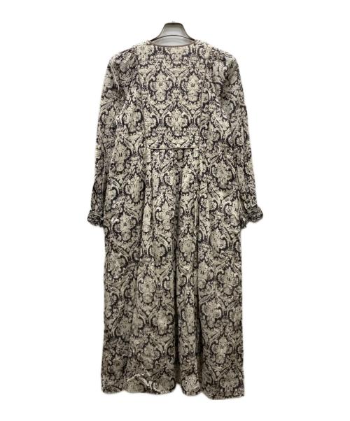 ne quittez pas（ヌキテパ）ne quittez pas (ヌキテパ) コットンドビーエスニックプリントドレス ベージュ サイズ:FREEの古着・服飾アイテム