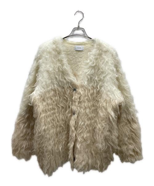 CLANE（クラネ）CLANE (クラネ) BI COLOR SHAGGY KNIT CARDIGAN カーディガン アイボリー サイズ:2の古着・服飾アイテム