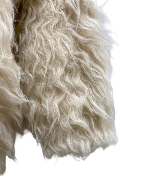 CLANE（クラネ）CLANE (クラネ) BI COLOR SHAGGY KNIT CARDIGAN カーディガン アイボリー サイズ:2の古着・服飾アイテム