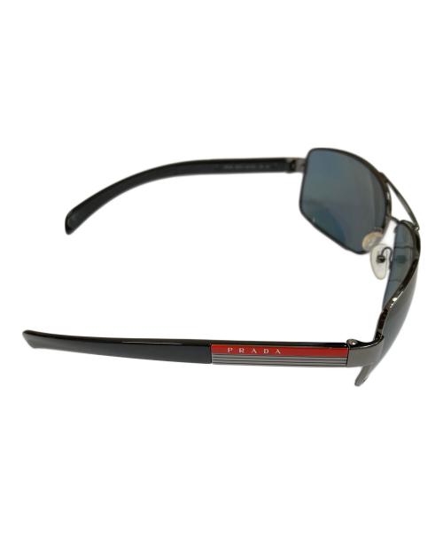 PRADA（プラダ）PRADA (プラダ) ティアドロップサングラス ブラック サイズ:65□14の古着・服飾アイテム