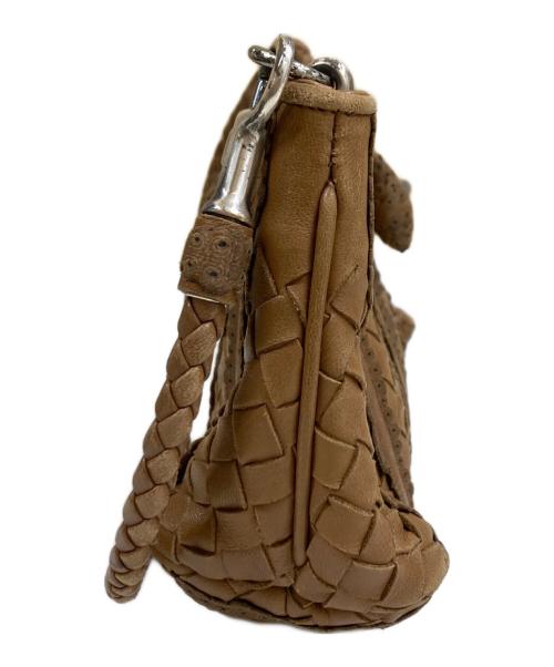 BOTTEGA VENETA（ボッテガベネタ）BOTTEGA VENETA (ボッテガベネタ) ミニショルダーバッグ ブラウンの古着・服飾アイテム