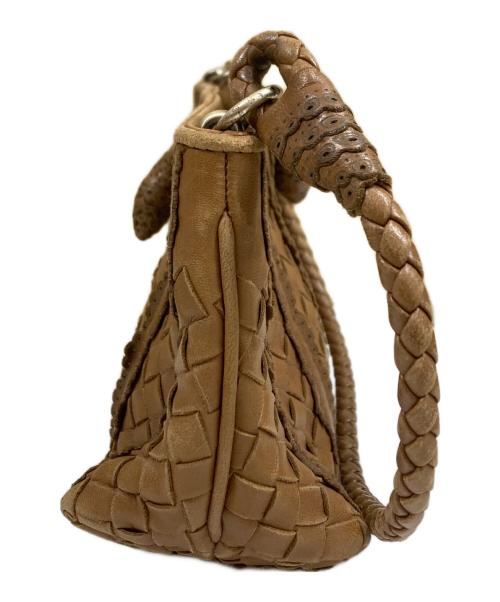 BOTTEGA VENETA（ボッテガベネタ）BOTTEGA VENETA (ボッテガベネタ) ミニショルダーバッグ ブラウンの古着・服飾アイテム