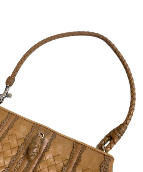 BOTTEGA VENETA（ボッテガベネタ）BOTTEGA VENETA (ボッテガベネタ) ミニショルダーバッグ ブラウンの古着・服飾アイテム