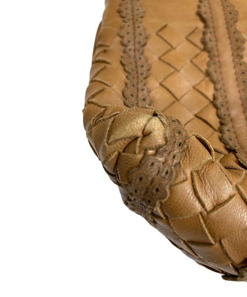 BOTTEGA VENETA（ボッテガベネタ）BOTTEGA VENETA (ボッテガベネタ) ミニショルダーバッグ ブラウンの古着・服飾アイテム