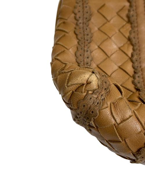 BOTTEGA VENETA（ボッテガベネタ）BOTTEGA VENETA (ボッテガベネタ) ミニショルダーバッグ ブラウンの古着・服飾アイテム