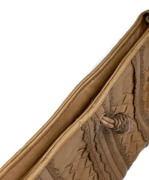 BOTTEGA VENETA（ボッテガベネタ）BOTTEGA VENETA (ボッテガベネタ) ミニショルダーバッグ ブラウンの古着・服飾アイテム