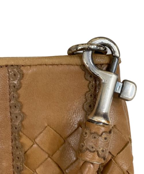 BOTTEGA VENETA（ボッテガベネタ）BOTTEGA VENETA (ボッテガベネタ) ミニショルダーバッグ ブラウンの古着・服飾アイテム