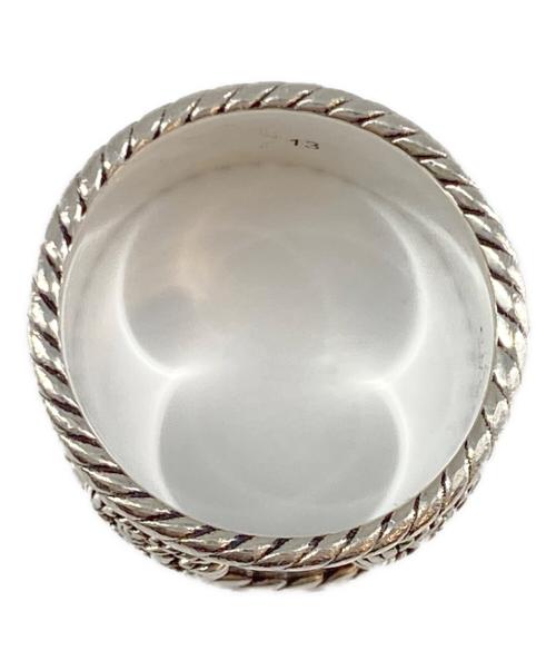 GUCCI（グッチ）GUCCI (グッチ) ダブルGシルバーリング シルバー サイズ:SIZE 13(実寸約12号)の古着・服飾アイテム