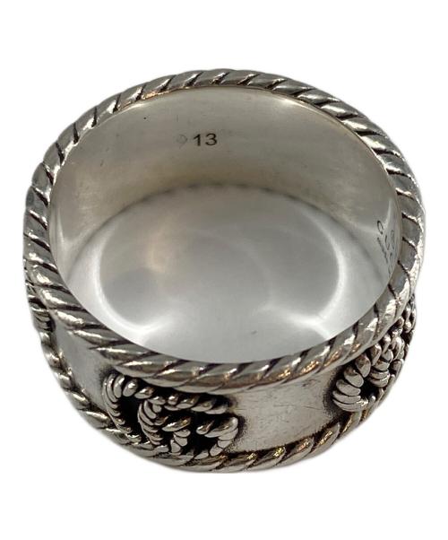 GUCCI（グッチ）GUCCI (グッチ) ダブルGシルバーリング シルバー サイズ:SIZE 13(実寸約12号)の古着・服飾アイテム