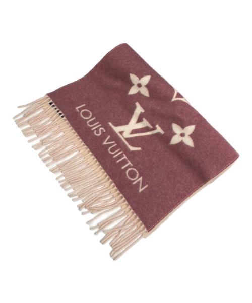 LOUIS VUITTON（ルイ ヴィトン）LOUIS VUITTON (ルイ ヴィトン) マフラー レイキャビック グラディエント カシミヤマフラー ピンクの古着・服飾アイテム