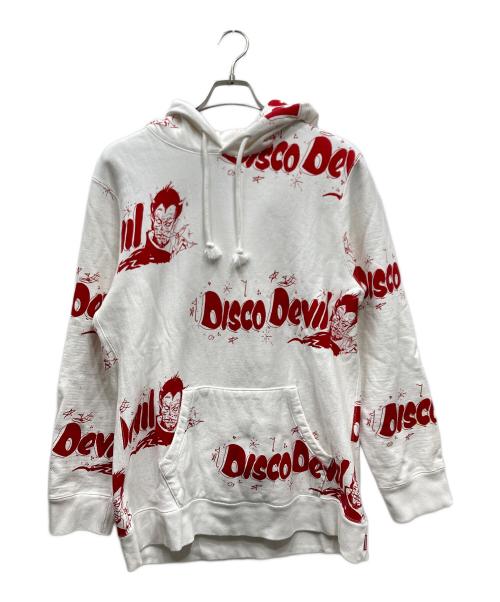 WACKO MARIA（ワコマリア）WACKO MARIA (ワコマリア) 19SS DISCO DEVIL/ PULL OVER HOODED SWEAT SHIRT ディスコデビルパーカー ホワイト×レッド サイズ:SIZE XLの古着・服飾アイテム