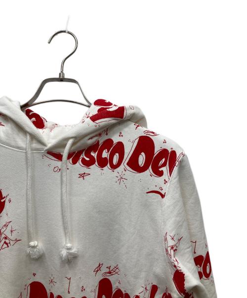 WACKO MARIA（ワコマリア）WACKO MARIA (ワコマリア) 19SS DISCO DEVIL/ PULL OVER HOODED SWEAT SHIRT ディスコデビルパーカー ホワイト×レッド サイズ:SIZE XLの古着・服飾アイテム