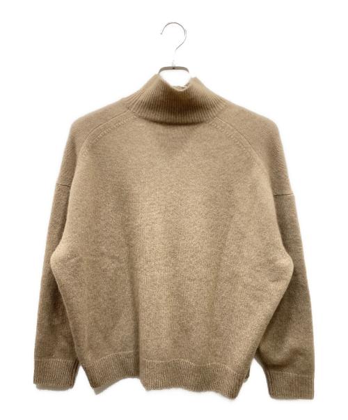 AURALEE（オーラリー）AURALEE (オーラリー) ハイネックカシミヤニット ベージュ サイズ:SIZE 1の古着・服飾アイテム