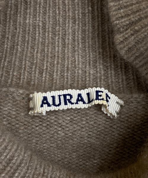 AURALEE（オーラリー）AURALEE (オーラリー) ハイネックカシミヤニット ベージュ サイズ:SIZE 1の古着・服飾アイテム