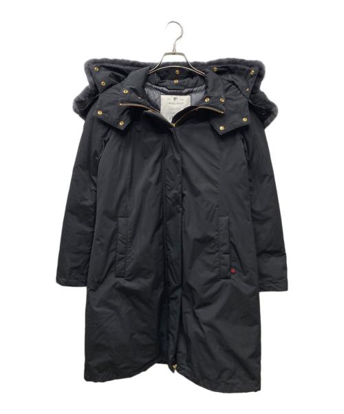 WOOLRICH（ウールリッチ）WOOLRICH (ウールリッチ) IENA (イエナ) 別注 BOW BRIDGEダウンコート ブラック サイズ:Sの古着・服飾アイテム