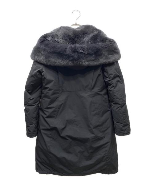 WOOLRICH（ウールリッチ）WOOLRICH (ウールリッチ) IENA (イエナ) 別注 BOW BRIDGEダウンコート ブラック サイズ:Sの古着・服飾アイテム