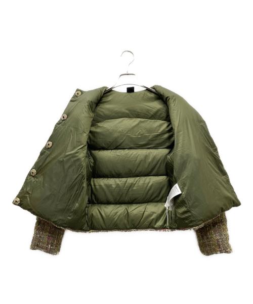 ASPESI（アスペジ）ASPESI (アスペジ) ツイードダウンジャケット グリーン サイズ:SIZE XXSの古着・服飾アイテム