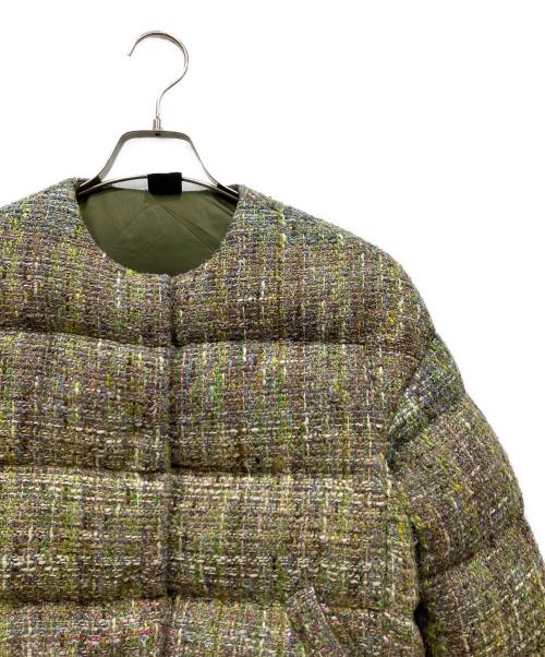 ASPESI（アスペジ）ASPESI (アスペジ) ツイードダウンジャケット グリーン サイズ:SIZE XXSの古着・服飾アイテム