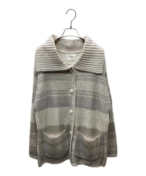 Ameri（アメリ）Ameri (アメリ) GLITTER PRINT KNIT CARDIGAN カーディガン ホワイト サイズ:FREEの古着・服飾アイテム