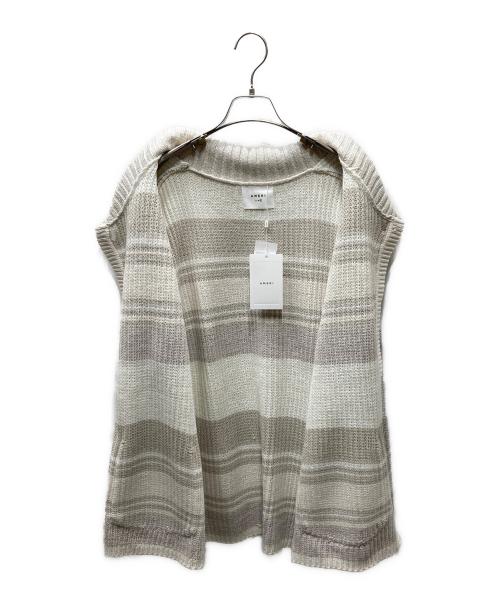 Ameri（アメリ）Ameri (アメリ) GLITTER PRINT KNIT CARDIGAN カーディガン ホワイト サイズ:FREEの古着・服飾アイテム
