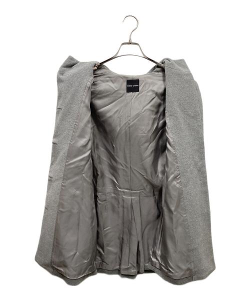 YOKO CHAN（ヨーコチャン）YOKO CHAN (ヨーコチャン) アンゴラブレンドウールフーデッドコート グレー サイズ:SIZE 40の古着・服飾アイテム