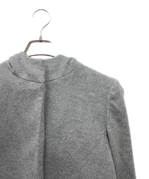 YOKO CHAN（ヨーコチャン）YOKO CHAN (ヨーコチャン) アンゴラブレンドウールフーデッドコート グレー サイズ:SIZE 40の古着・服飾アイテム