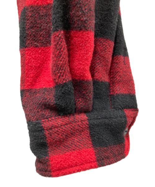 POLO RALPH LAUREN（ポロ・ラルフローレン）POLO RALPH LAUREN (ポロ・ラルフローレン) 裏地ボアバッファローチェックジャケット レッド×ブラック サイズ:Mの古着・服飾アイテム