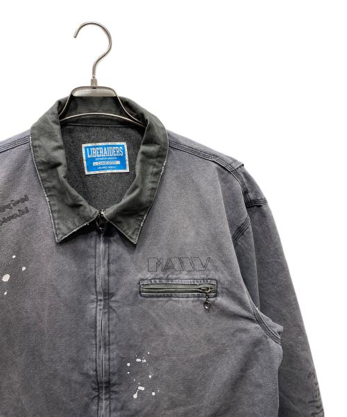 Liberaiders（リベレイダース）Liberaiders (リベレイダース) GARMENT DYED WORK JACKET BLACK ガーメントダイワークジャケット フェードブラック サイズ:SIZE Lの古着・服飾アイテム