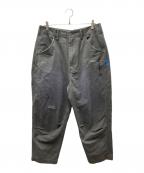Liberaidersリベレイダース）の古着「HANDWRITING PRINT CHINO SARROUEL PANTS サルエルパンツ」｜チャコールグレー