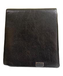 所作 shosa（ショサ）の古着「レザー3つ折り財布」｜ブラック