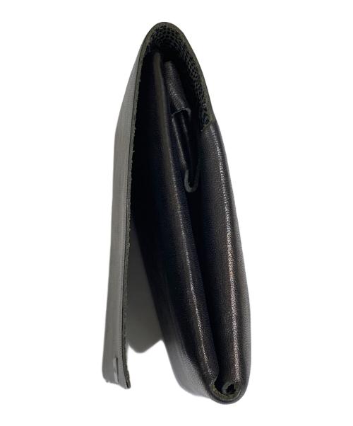 所作 shosa（ショサ）所作 shosa (ショサ) レザー3つ折り財布 ブラックの古着・服飾アイテム