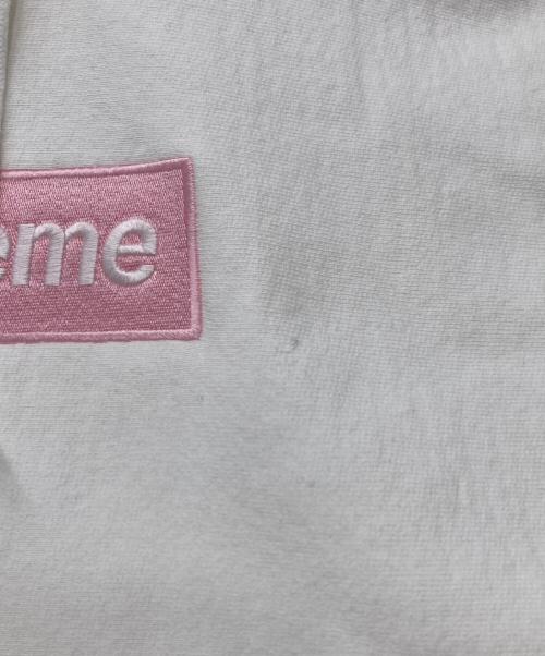 SUPREME（シュプリーム）SUPREME (シュプリーム) 25FW Box Logo Hooded Sweatshirt White パーカー ホワイト×ピンク サイズ:Lの古着・服飾アイテム