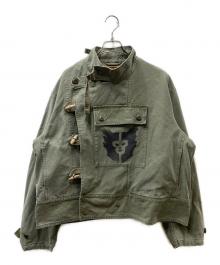 HUMAN MADE（ヒューマンメイド）の古着「Military Motorcycle Jacket "Olive Drab" モーターサイクル ジャケット」｜カーキ