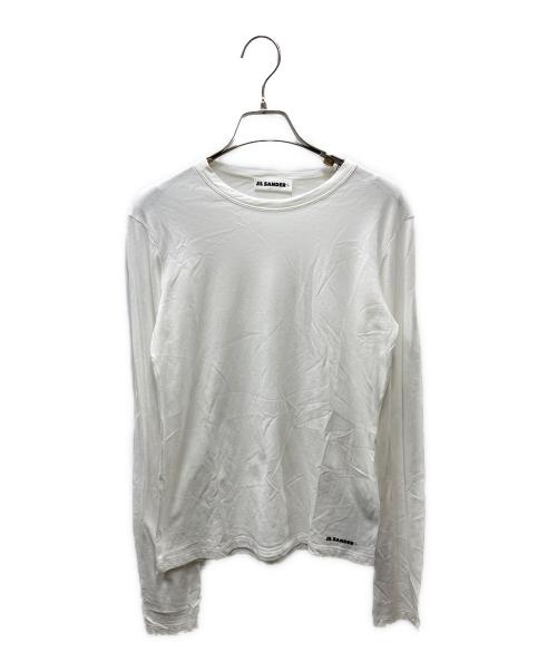 JIL SANDER+（ジルサンダープラス）JIL SANDER+ (ジルサンダープラス) ロングスリーブカットソー ホワイト サイズ:Mの古着・服飾アイテム