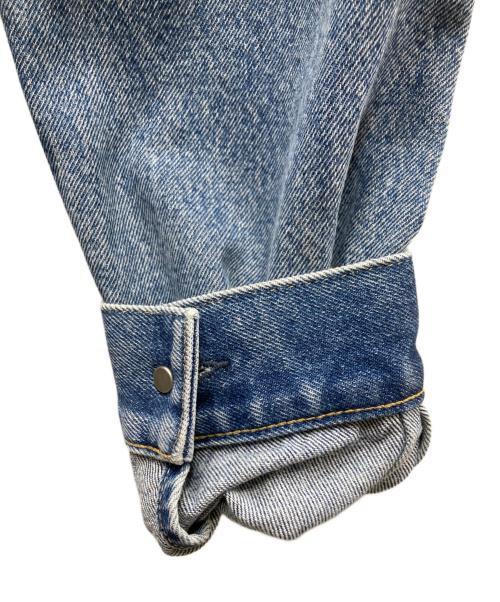 vault room（ボルトルーム）vault room (ボルトルーム) 兎田ぺこら (ウサダペコラ) PEKORA DENIM JACKET 刺繍デニムジャケット ブルー サイズ:Mの古着・服飾アイテム