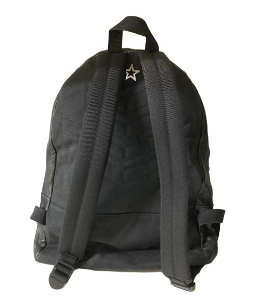 JIMMY CHOO（ジミーチュウ）JIMMY CHOO (ジミーチュウ) レザースタッズバックパック ブラックの古着・服飾アイテム