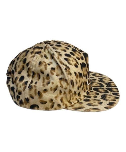CELINE（セリーヌ）CELINE (セリーヌ) ロゴスナップバックコットンレオパードキャップ ベージュ サイズ:SIZE Mの古着・服飾アイテム