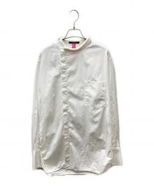 TAKESHI KOSAKA by Y's Pink Label（タケシコウサカ バイ ワイズピンクレーベル）の古着「ノーカラーシャツ」｜ホワイト